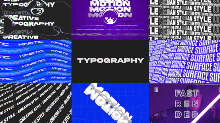 Typography Reel Editable Video Templates Envato